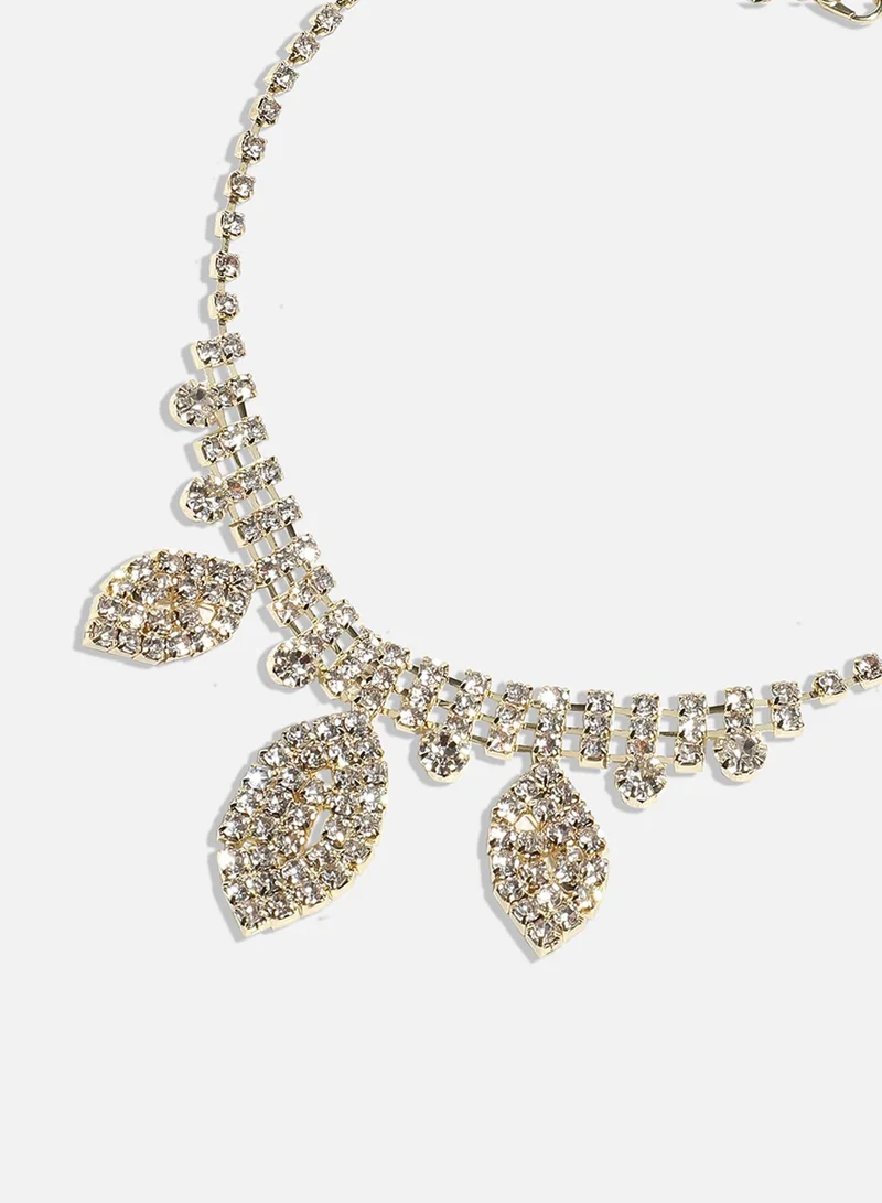 SOHI Delicate Harmony Serene Artificial Necklace Jewellery