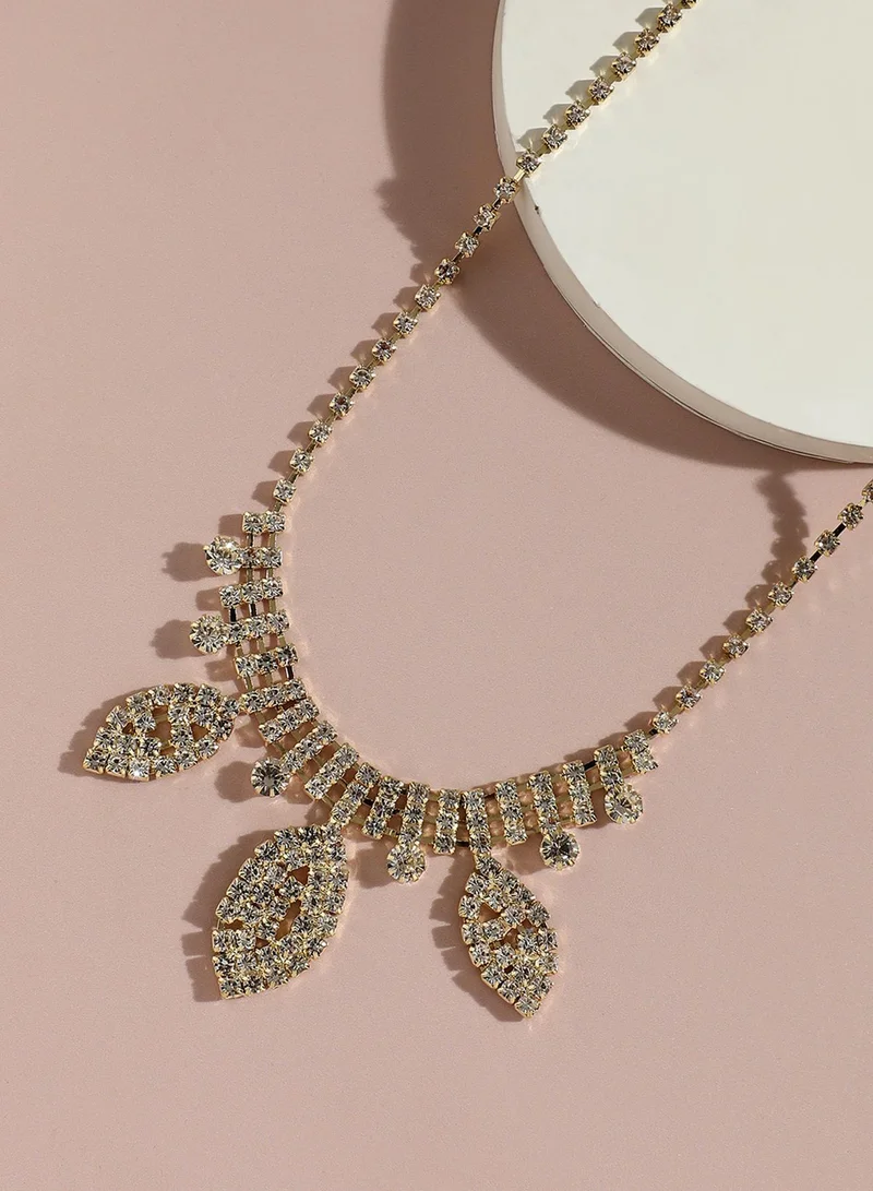 SOHI Delicate Harmony Serene Artificial Necklace Jewellery