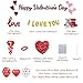 AobkDeco Valentines Day Balloons Decorations I Love You Balloons and Heart Balloons Kit with 1000Pcs Red Silk Rose Petals Flower Decoration LoveBear Heart Print Balloons Banner for Valentine Party Decorations - Image 4