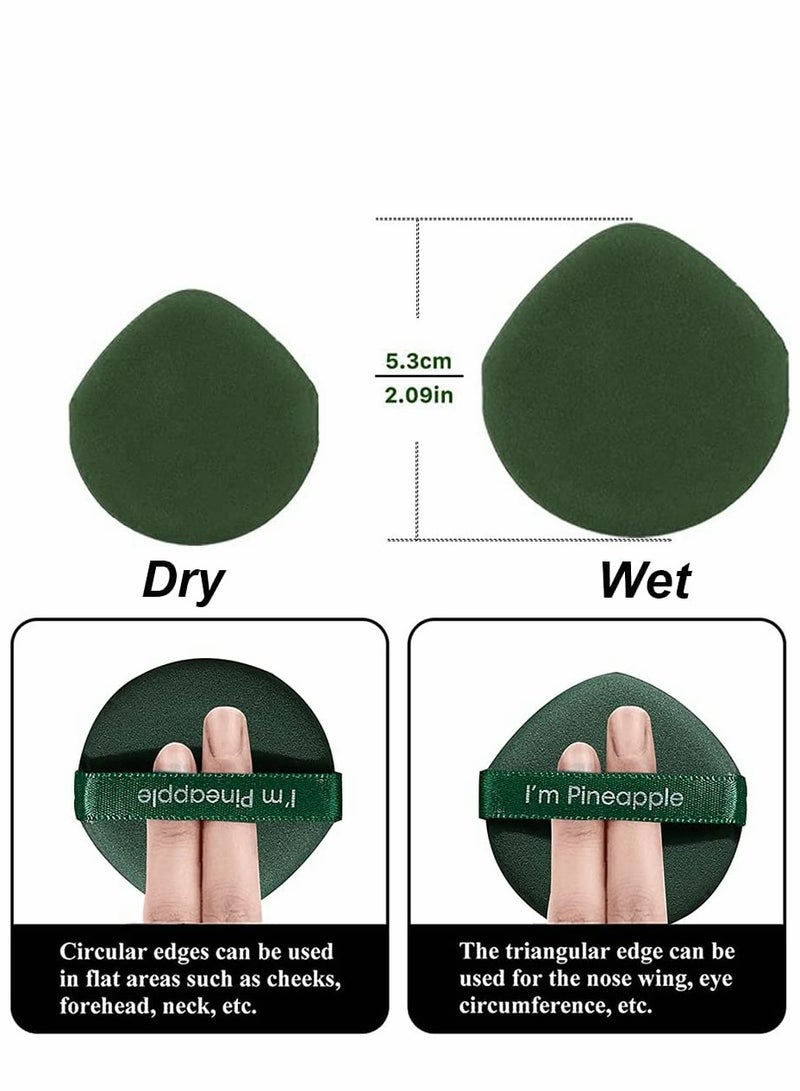 Excefore 7Pcs Set Makeup Sponge, Drop Style Foundation Blending Sponge, Latex-free Air Cushion Makeup Powder Puff for Applying BB Cream, Liquid Cream, Powder, Concealer, Wet Dry Makeup Tool - Image 2