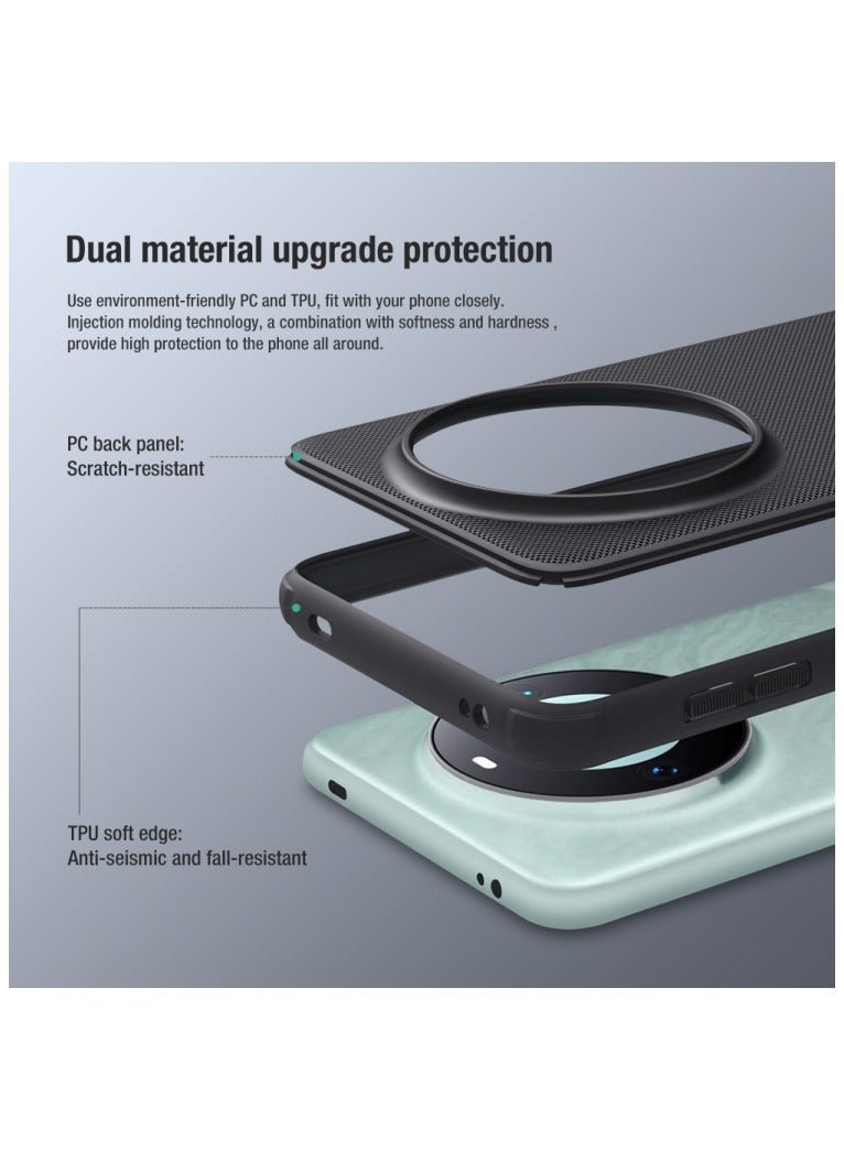 Nillkin Super Frosted Shield Pro Matte cover case for Huawei Mate 60 Pro/60 Pro Plus - Black - Image 3