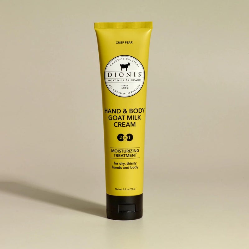 Dionis Goat Milk Skincare Scented Hand & Body Cream - Travel Size Lotion For Hydrating & Moisturizing Dry and Sensitive Skin, Cruelty Free, Paraben Free Made in The USA, Crisp Pear, 3.3 oz - Image 3