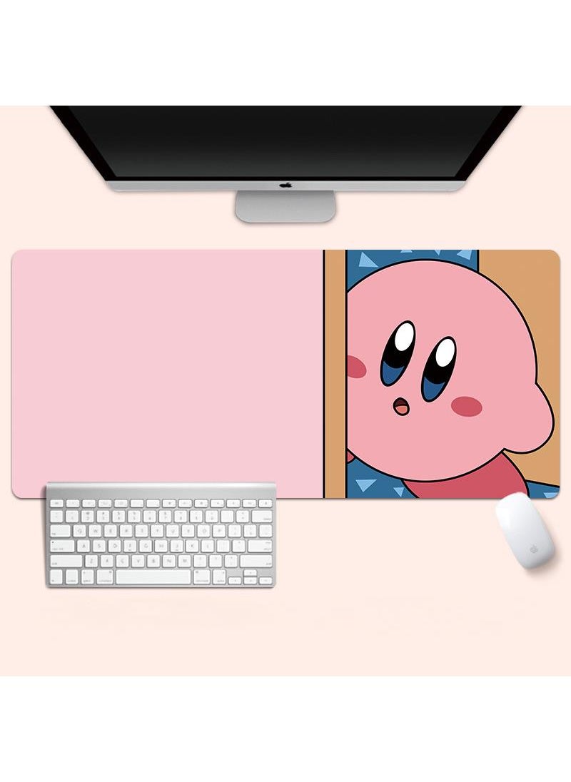Y&D - Kirby Gaming Mouse Pad Extended Large Mat Desk Pad Stitched Edges Mousepad Long Mouse Pad And Non-Slip Rubber Base Mice Pad 800X300X4mm - Image 1