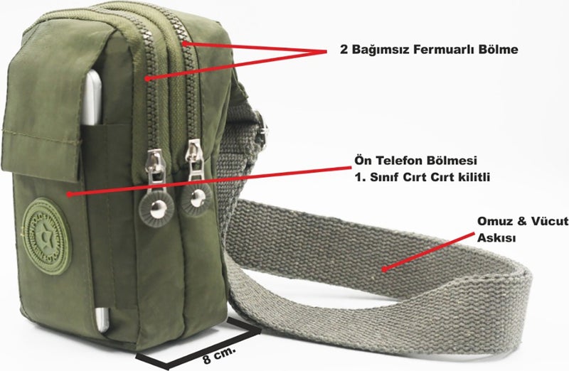 Bizoon 109K Krinkl Minimal Backpack and Chest Bag Bodybag - Image 2