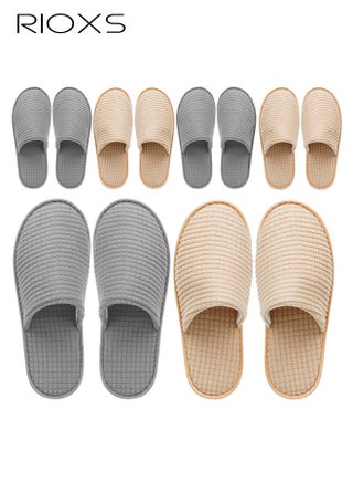 6 Pairs Slippers, Unisex Half Slippers, Non Slip Disposable Slippers For Guest, Reusable Washable Indoor Flats, Mens Womens Slippers, Spa Slippers Guest Slippers For Hotel/ Wedding Party, House Slippers For Bathroom Bedroom, Travel Slippers, Family Closed-toes Half Slippers - pzsku/Z9F390054B5BE122430D3Z/45/1750156573/5f0a541b-bd51-426c-88ff-fb43f1ed3cb2