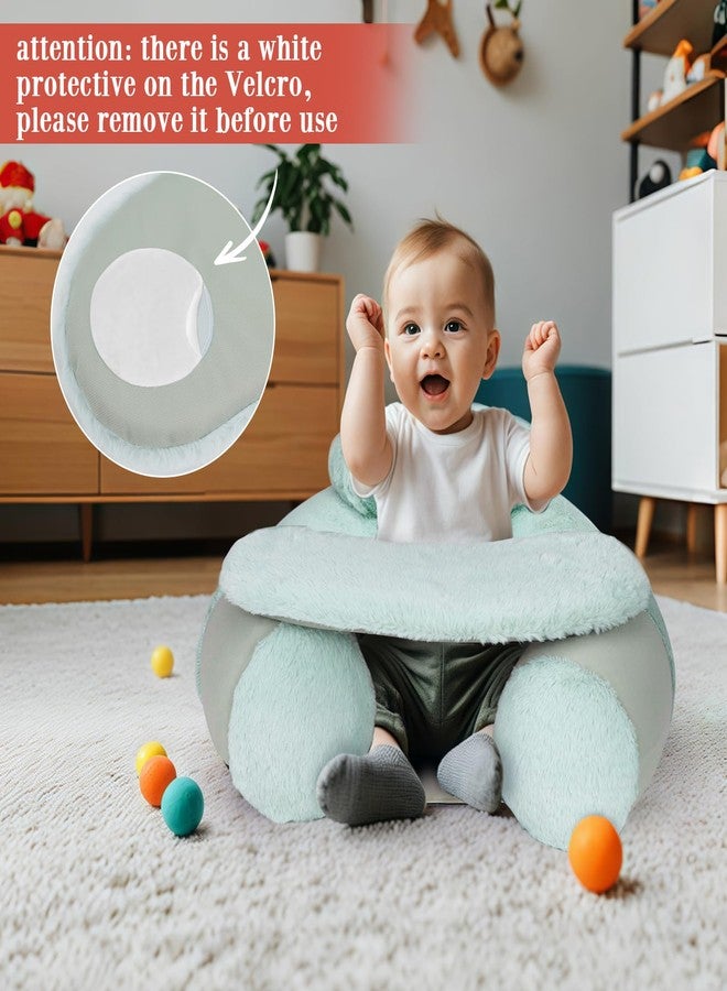 KAKIBLIN Baby Sit Me Up Seat, Inflatable Baby Seat with Cover for Babies 3-36 Months,Portable,Inflatable Sit & Play Floor Seat for Sitting Up,Inflatable Baby Chair Baby Seats for Sitting Up Gray - Image 4