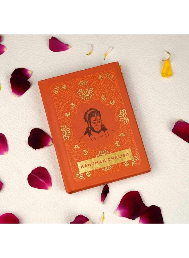 Servdharm Brass Hanuman Ji Murti with Hanuman Chalisa Pocket Book in Hindi, English for Gifting | Statue for Home Decor, Gifting, Protection from Evil Eye (Hanuman Chalisa with Hanuman Murti Brass) - Image 3