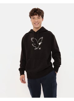 American Eagle Graphic Pocket Deatiled Drawstring Pullover Hoodie  - Image 1
