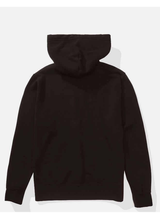 American Eagle Graphic Pocket Deatiled Drawstring Pullover Hoodie  - Image 4