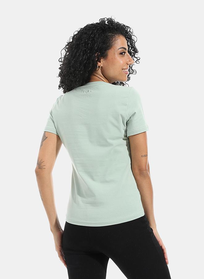 Xtcy Single Lycra Half Sleeve Crew Neck women - Image 3