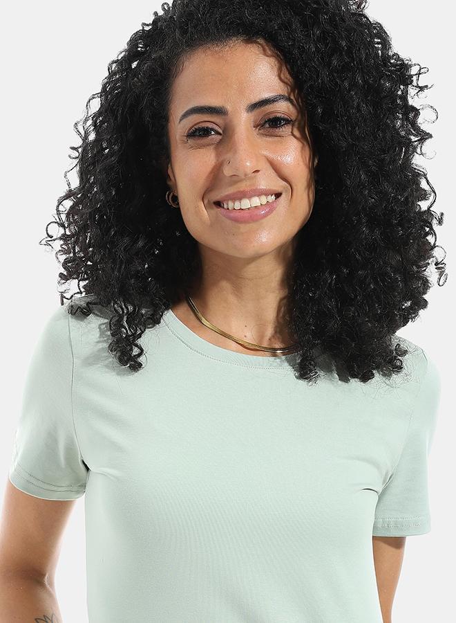 Xtcy Single Lycra Half Sleeve Crew Neck women - Image 4