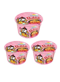 Samyang Samyang Carbonara Buldak Hot Chicken Flavor Ramen Noodles 80g Bowl *3  - Image 1