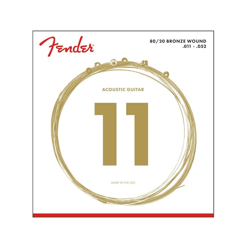 FENDER Acoustic Guitar String 80/20 Bronze .011-.052 70CL 730070405 - Image 1