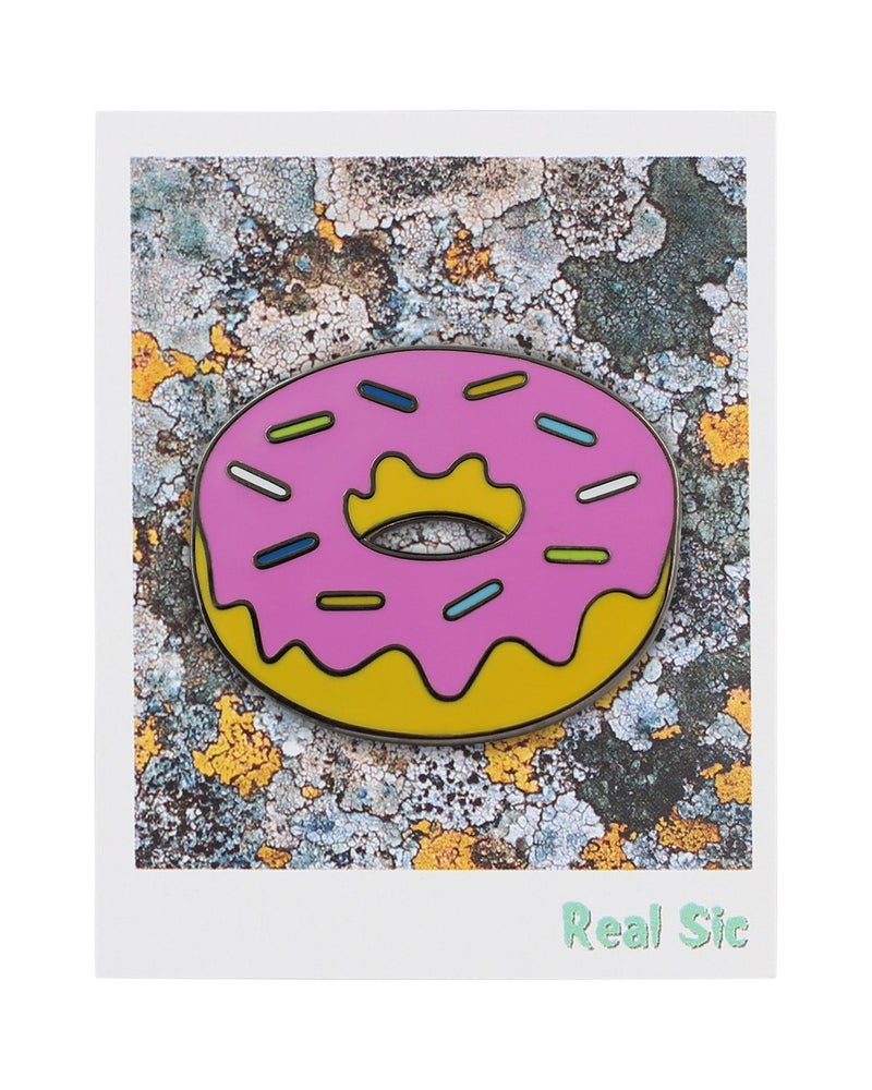 REAL SIC Donut Enamel Pin - Classic Simpsons Donut Pin for Backpacks, Jackets, Hats & Tops (Pink) - Image 4