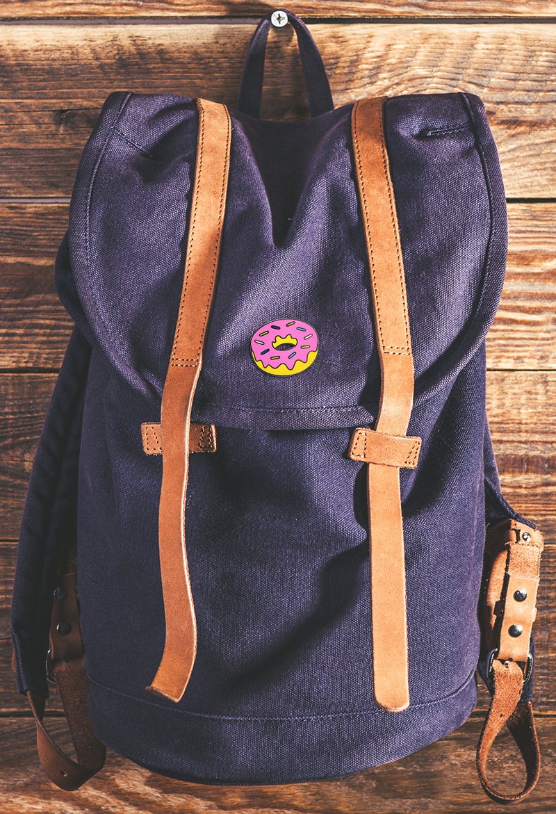 REAL SIC Donut Enamel Pin - Classic Simpsons Donut Pin for Backpacks, Jackets, Hats & Tops (Pink) - Image 3
