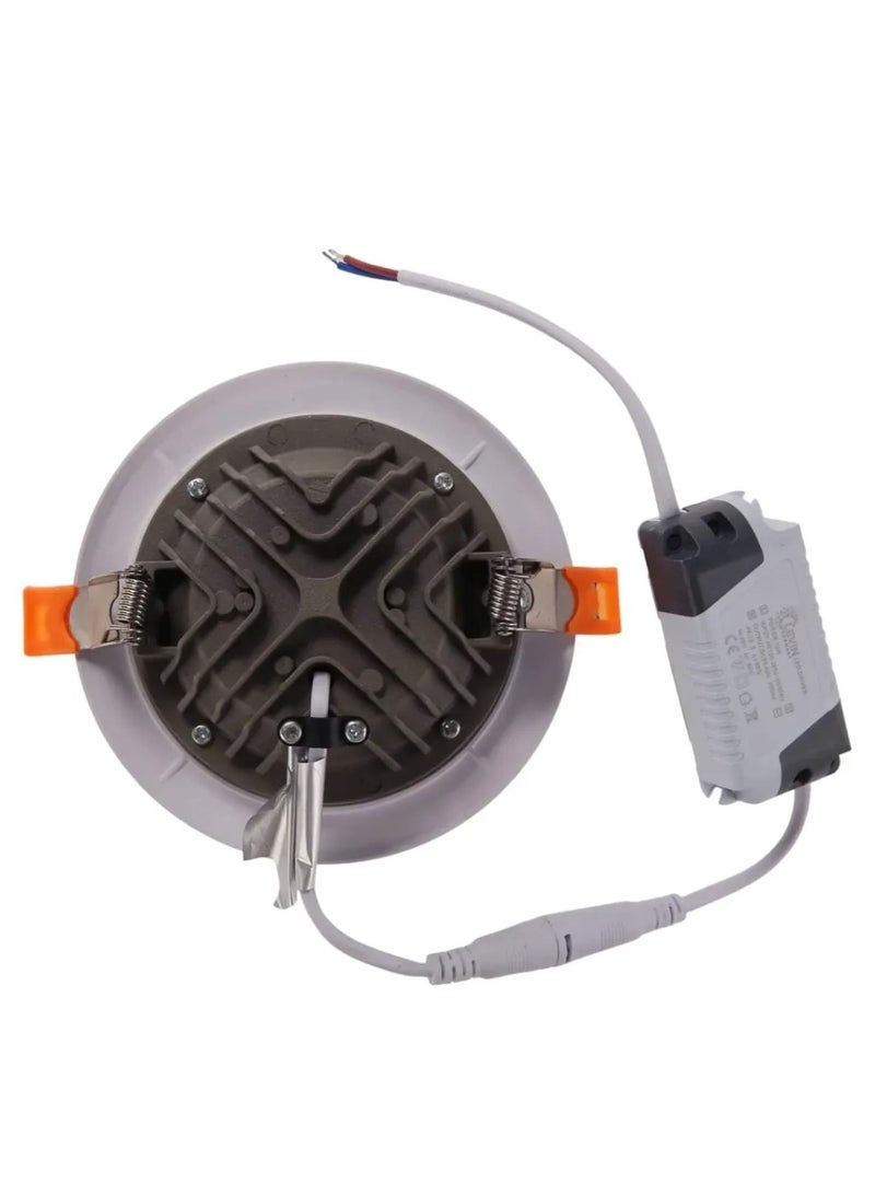 Levin Germany لوحة شريحة ليفين LED عالية الجودة للإضاءة السفلية، 10 واط-3000 ك، IP20، 1600 لومن، 220-240 فولت، خالية من الوميض، أبيض دافئ. - Image 3