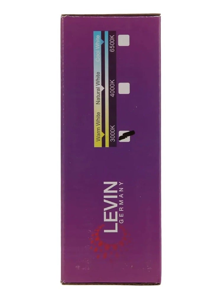 Levin Germany لوحة شريحة ليفين LED عالية الجودة للإضاءة السفلية، 10 واط-3000 ك، IP20، 1600 لومن، 220-240 فولت، خالية من الوميض، أبيض دافئ. - Image 5