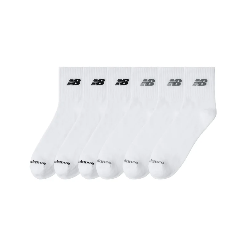 New Balance Unisex Lightweight Ankle Socks 6 Pack