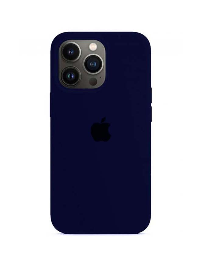 غطاء سيليكون لجهاز iPhone 13 Pro Max 6.7 بوصة أزرق ليلي - Image 1