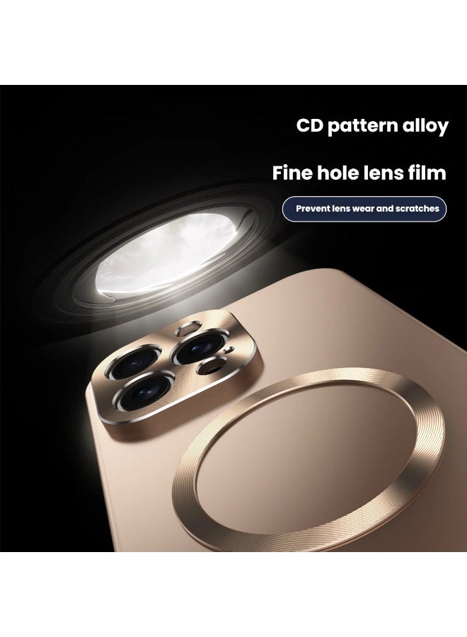 general Metal frame PC magnetic mobile phone case suitable for iPhone 16ProMax/16Pro anti-drop mobile phone protective cover - Image 3