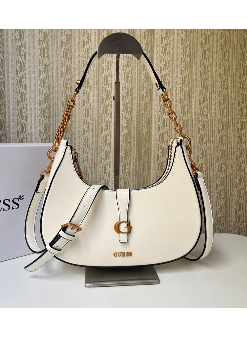GUESS Women's Crescent Shoulder Bag 27×21×6cm