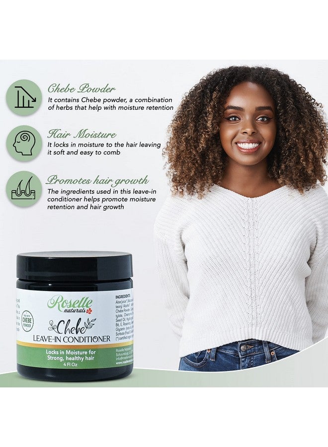 roselle NATURALS Chebe Leavein Conditioner Moisturizing Hair Repair With Chebe Powder Chebe Oil And Rosemary Essential Oil For Hair Growth - Image 3