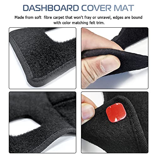 KEDAKEJI Dashboard Dash Board Cover Mat Carpet Compatible with 2002-2005 Dodge Ram 1500 2500 3500 - Image 3