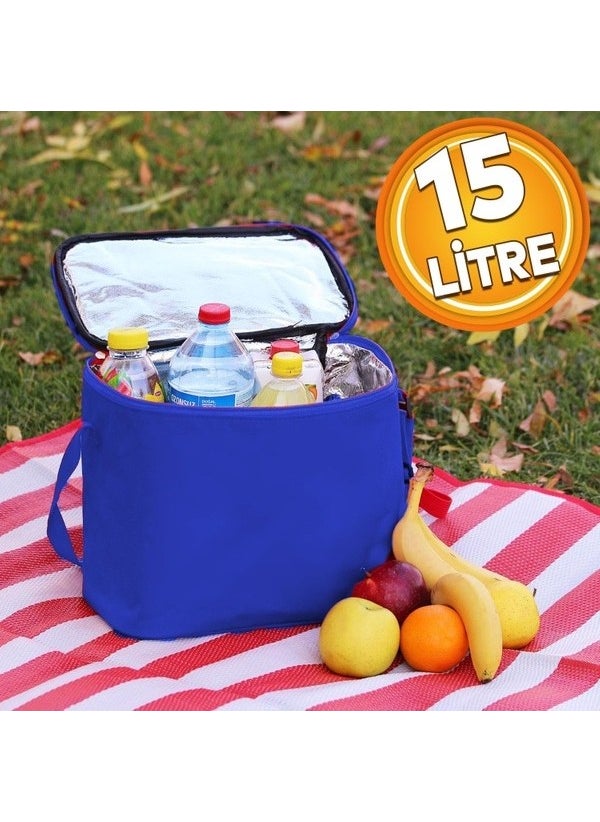 Btl Automotive Cold Hot Protected Cooler, Heater Thermos Bag 15 Lt Blue