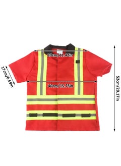 Gerenic Firefighter Costume Set for Kids, Firefighter Costume, Role Play, Toy Game for Beginners, Firefighter Costume for Party and Birthday, Gift for Kids & Kids  - Image 2