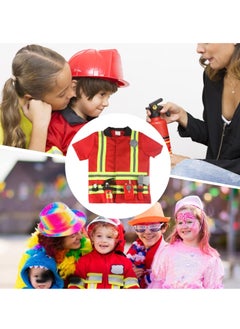 Gerenic Firefighter Costume Set for Kids, Firefighter Costume, Role Play, Toy Game for Beginners, Firefighter Costume for Party and Birthday, Gift for Kids & Kids  - Image 5