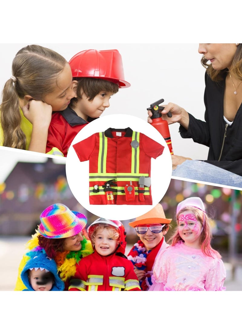 Gerenic - Firefighter Costume Set for Kids, Firefighter Costume, Role Play, Toy Game for Beginners, Firefighter Costume for Party and Birthday, Gift for Kids & Kids - Image 1