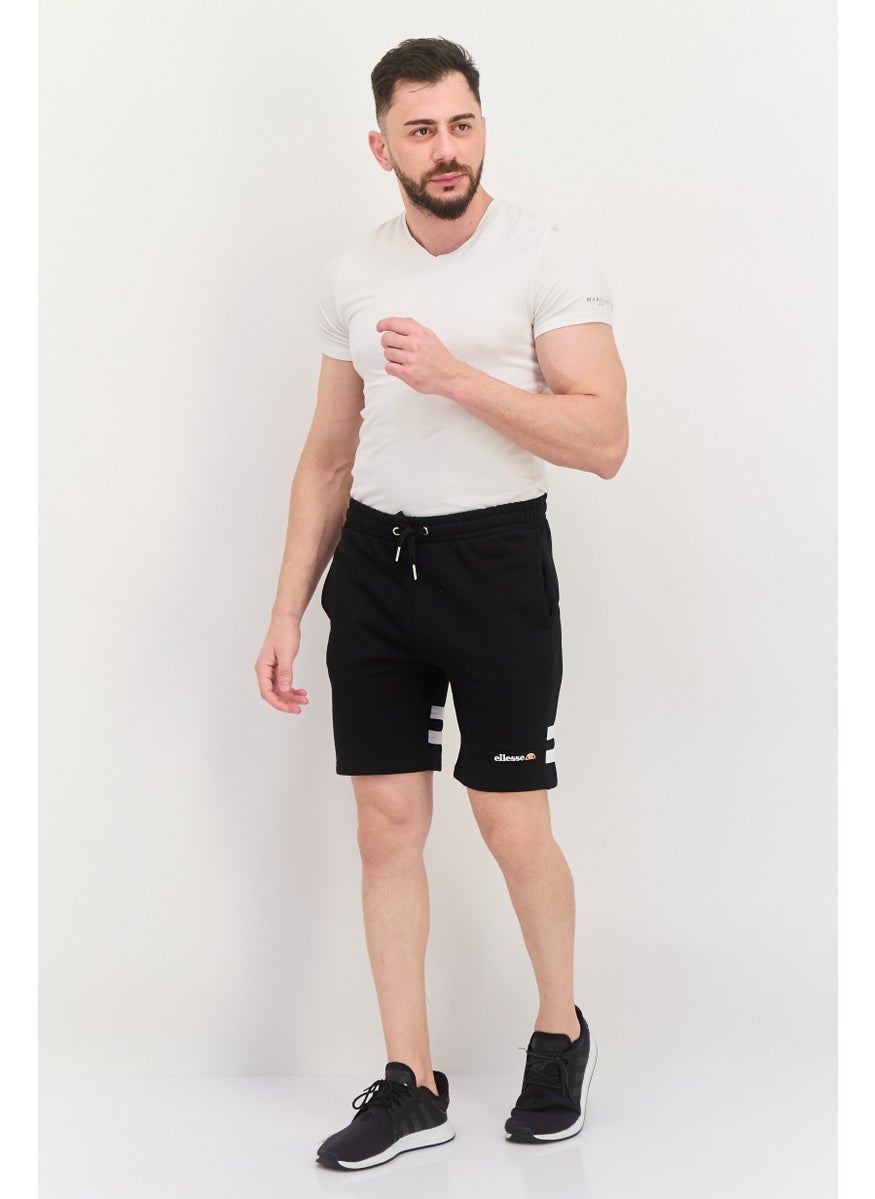 Ellesse Men Brand Logo Basic Shorts, Black  - Image 3