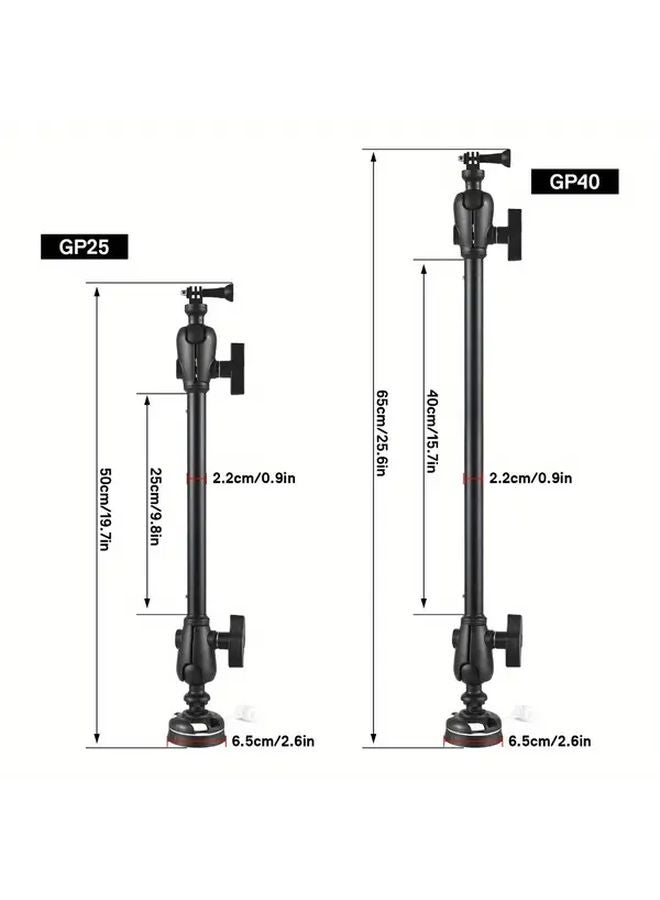 حامل الكاميرا القابل للتعديل GP25 للكاياك - تصميم أسود متين - مشبك آمن - معدات المغامرات الخارجية - Image 3