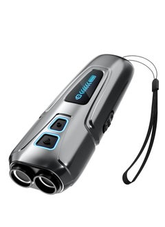 Dog Barking Control, Ultrasonic Dual Sensor Dog Bark Control Device with Training Modes, Dog Whistle and LED Flashlight - Rechargeable