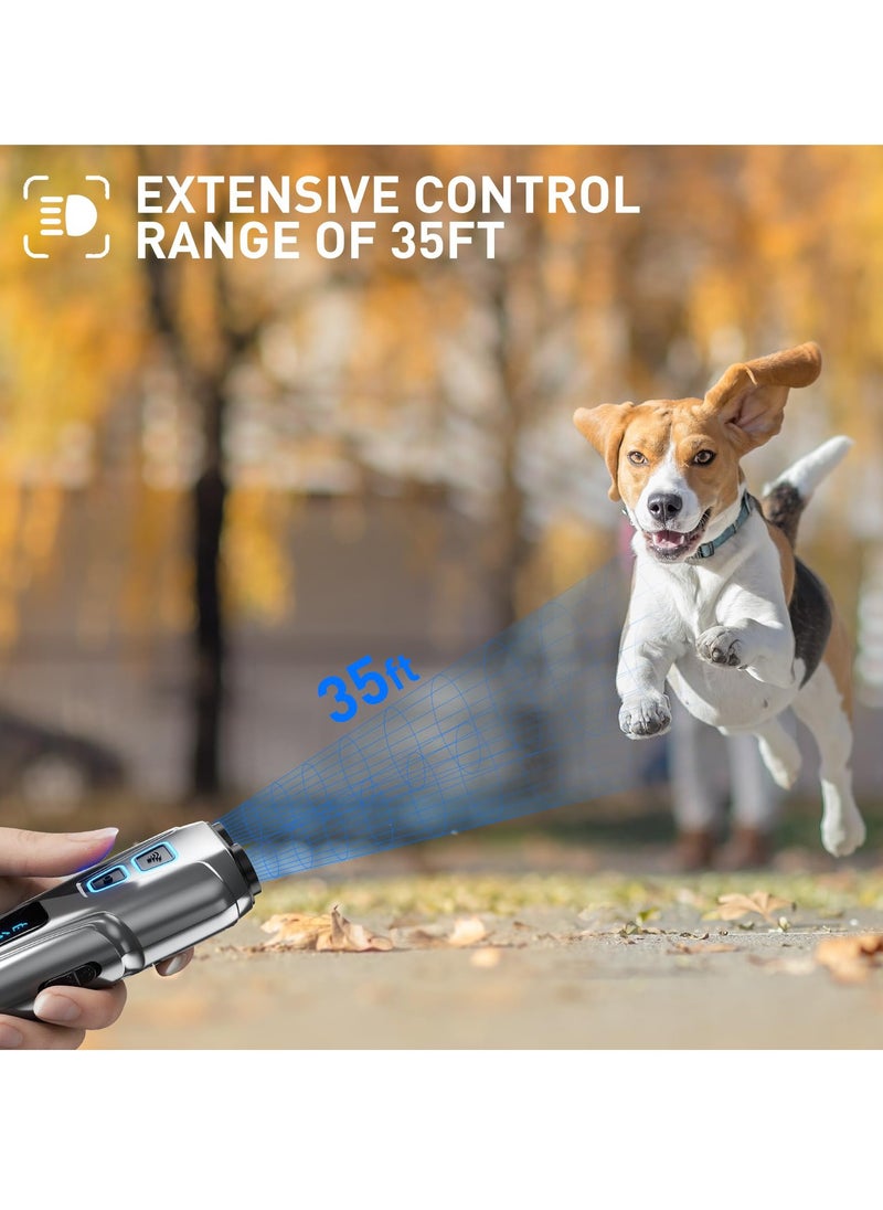 Excefore - Dog Barking Control, Ultrasonic Dual Sensor Dog Bark Control Device with Training Modes, Dog Whistle and LED Flashlight - Rechargeable - Image 1