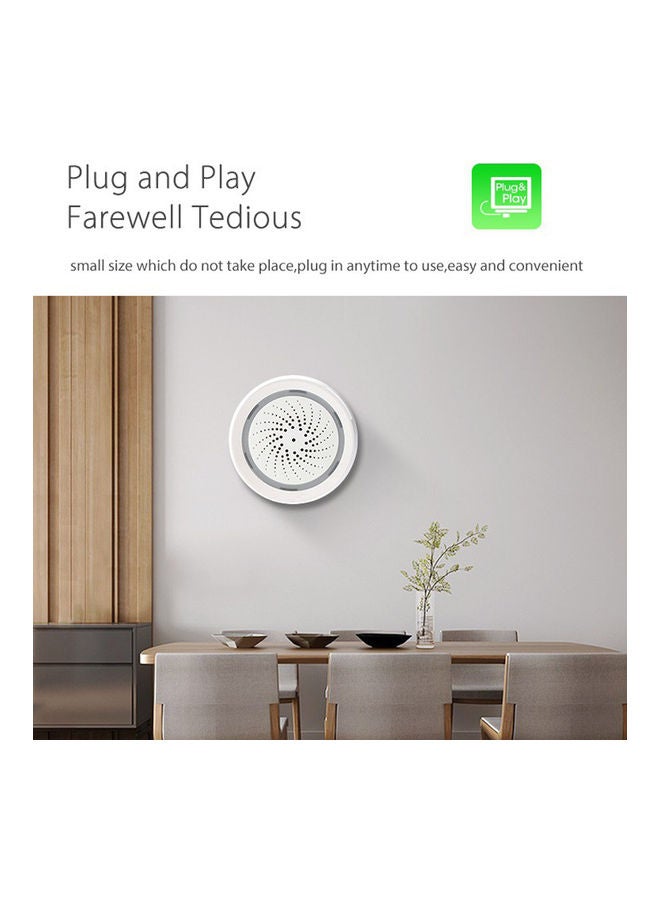 3-In-1 WiFi Siren Alarm System White - Image 3