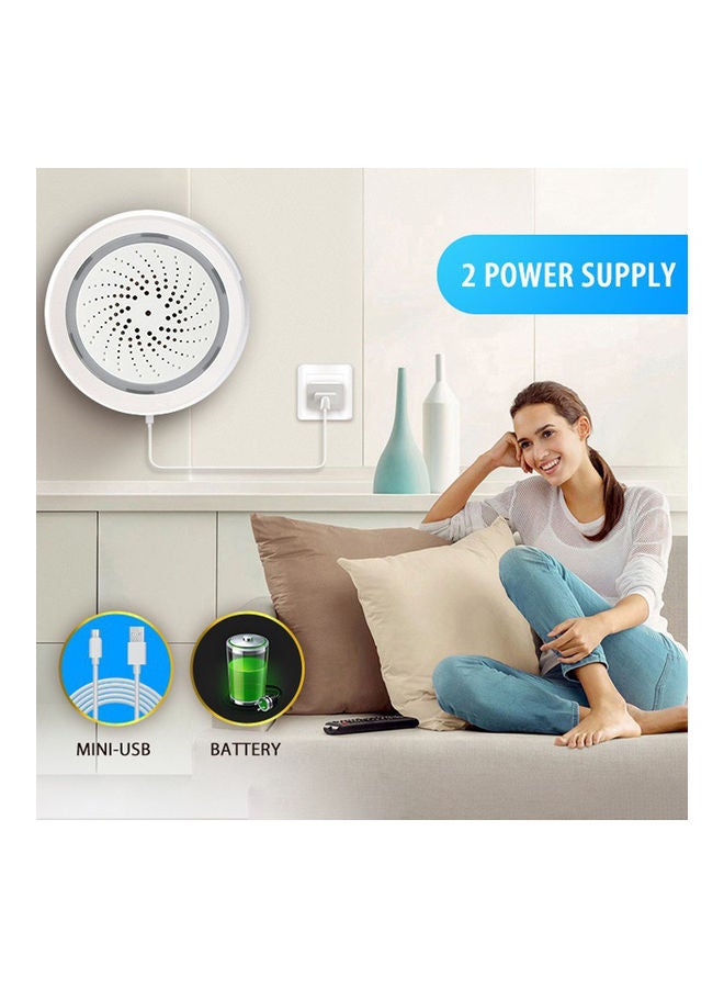 3-In-1 WiFi Siren Alarm System White - Image 4