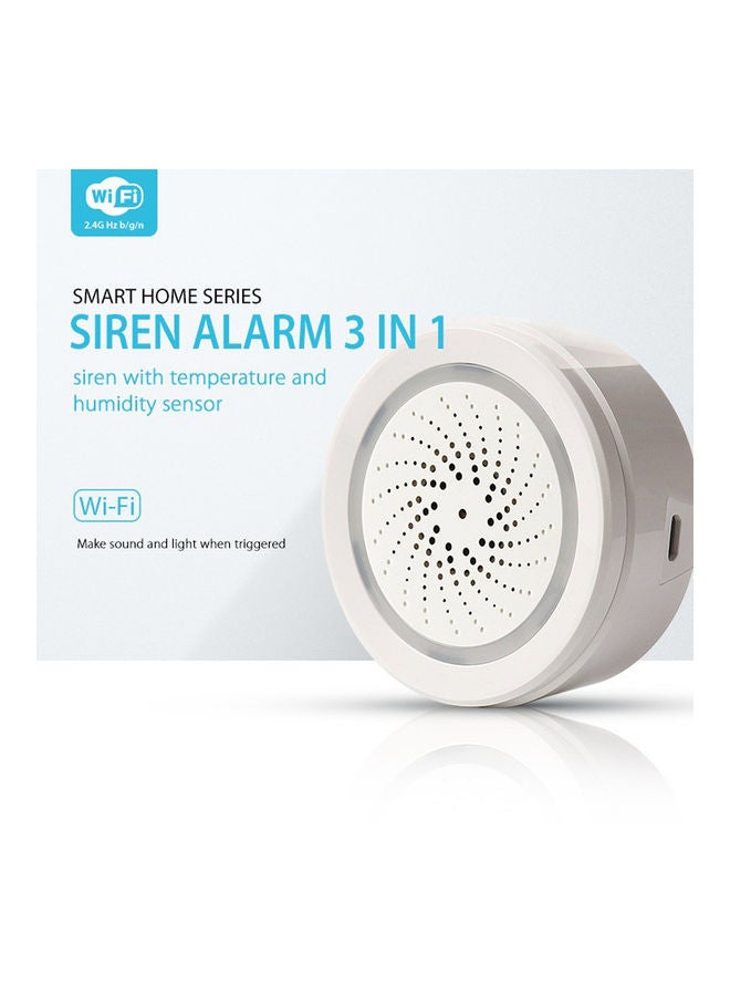 3-In-1 WiFi Siren Alarm System White - Image 5
