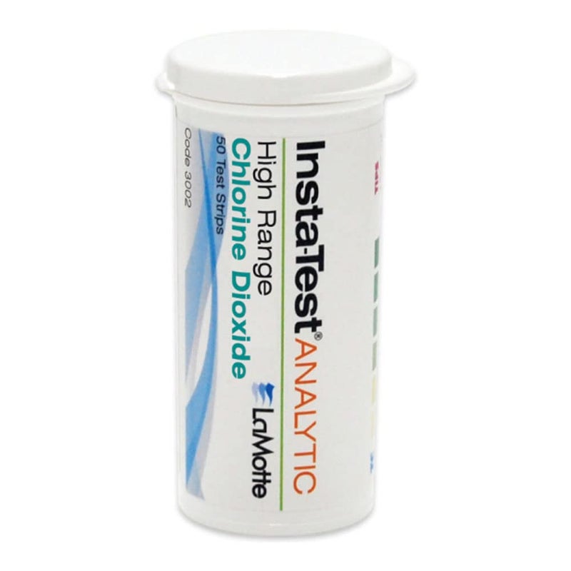LaMotte شريط اختبار الكلورين ثنائي الأكسيد LaMotte Insta-Test 3002، نطاق 0-500 جزء في المليون (عبوة تحتوي على 50 شريط اختبار) - Image 3