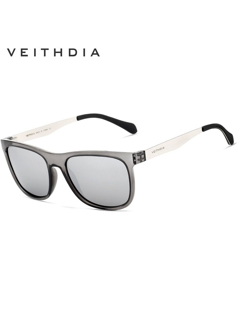 Veithdia Stainless Steel Square Polarized UV Resistant Sunglasses - Image 1