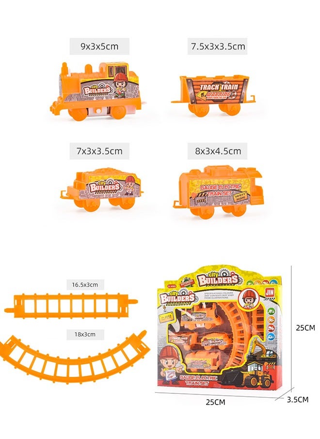 GROIC - Electric Train Set for Kids, Toddlers Classical Train Toys, Track Steam Train Model, Rail Train Set DIY Product, Train Toy Set - Image 1