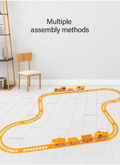 GROIC Electric Train Set for Kids, Toddlers Classical Train Toys, Track Steam Train Model, Rail Train Set DIY Product, Train Toy Set  - Image 5