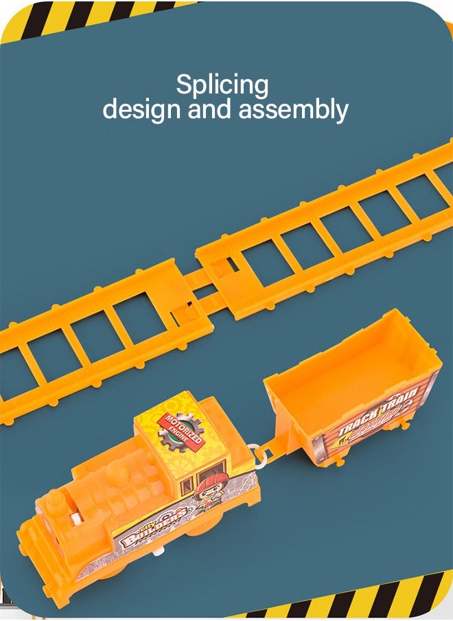 GROIC - Electric Train Set for Kids, Toddlers Classical Train Toys, Track Steam Train Model, Rail Train Set DIY Product, Train Toy Set - Image 1