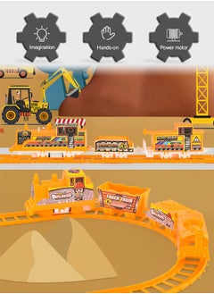GROIC Electric Train Set for Kids, Toddlers Classical Train Toys, Track Steam Train Model, Rail Train Set DIY Product, Train Toy Set  - Image 2