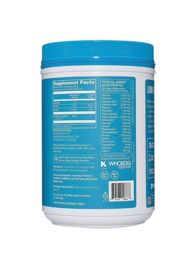 Vital Proteins - Collagen Peptides Unflavored Dietary Supplement,Liquid (Net Wt 24 Oz), - Image 1