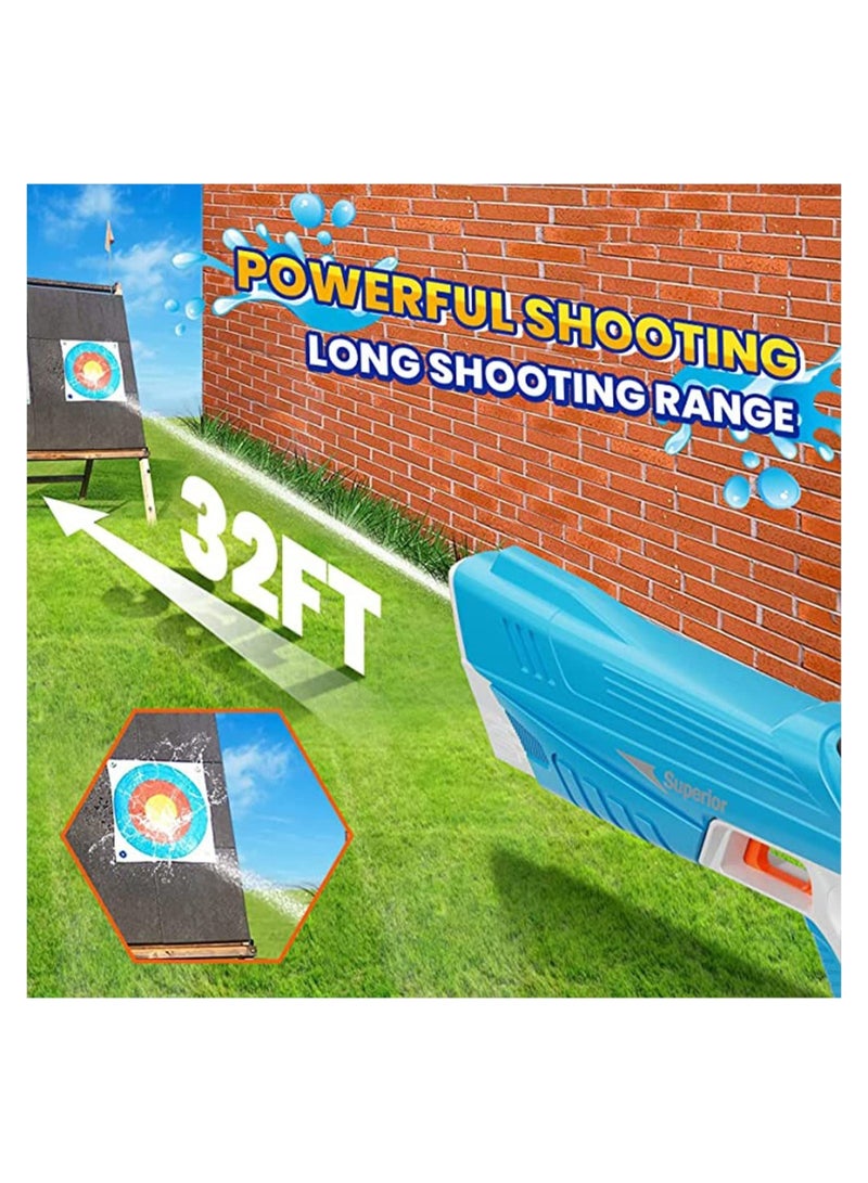 Electric Water Gun,Auto Suction Water Guns for Adults&Kids,Squirt Guns 39 Ft Range,Battery Powered Squirt Gun,Automatic Water Blaster