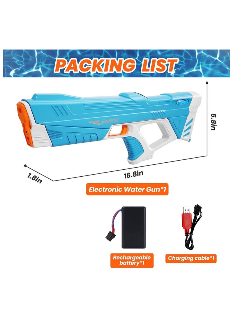 Electric Water Gun,Auto Suction Water Guns for Adults&Kids,Squirt Guns 39 Ft Range,Battery Powered Squirt Gun,Automatic Water Blaster