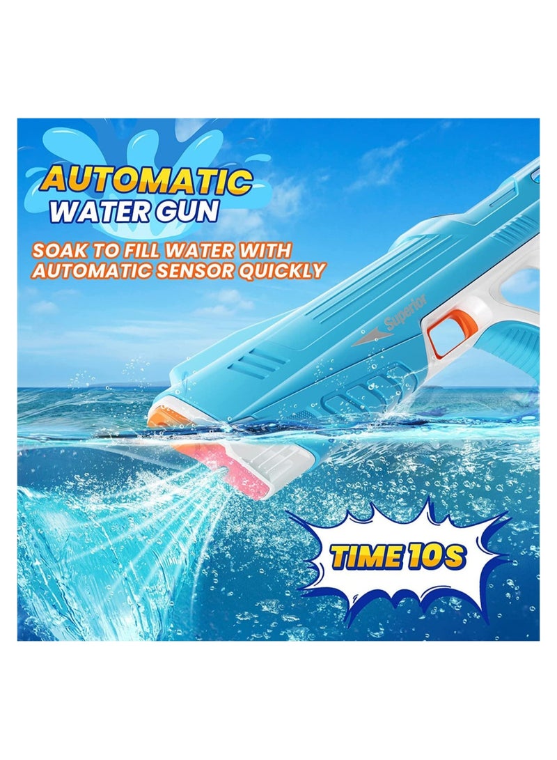 Electric Water Gun,Auto Suction Water Guns for Adults&Kids,Squirt Guns 39 Ft Range,Battery Powered Squirt Gun,Automatic Water Blaster