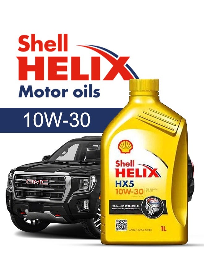 Shell Engine Oil – For GMC Yukon V8 2013 - 2007، 6 Liter، viscosity 10w30 Shell - With Engine Oil Filter - 2007 2008 2009 2010 2011 2012 2013 
