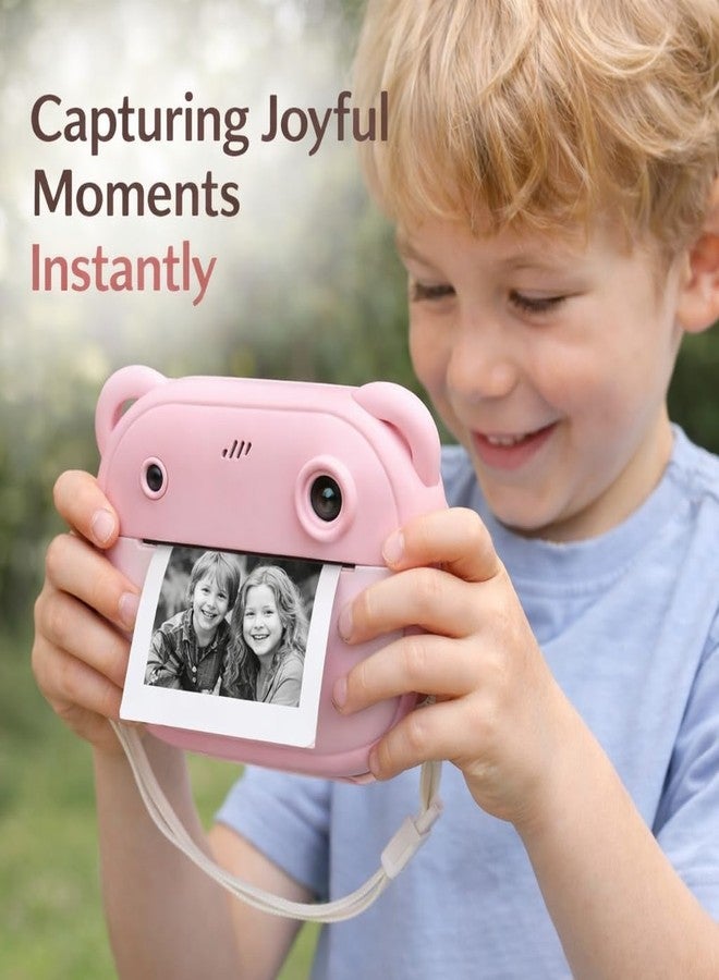Casaquin Kids Instant Print Camera with Mini HD Photo & 1080P Video, Selfie Digital Toy for Boys & Girls, Portable Instant Photo Printer with 2 Thermal Paper Rolls, Colour Subject to Availability - Image 2
